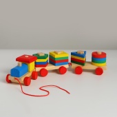 Детская развивающая игрушка "Паровоз с фигурами"