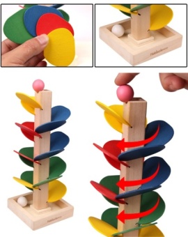 Деревянная игра "Листики спиральки"